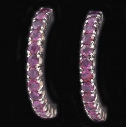 PENDIENTES EN ORO 18 KT Y RUBIES