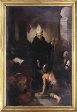 SANTO TOMÁS DE VILLANUEVA DANDO LIMOSNA