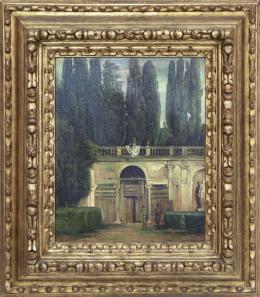 VISTA DEL JARDIN DE LA VILLA MÉDICI EN ROMA, COPIA DEL ORIGINAL DE DIEGO VELÁZQUEZ