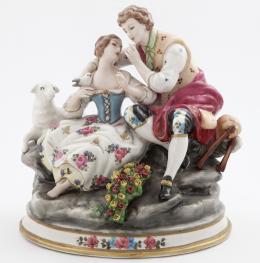 FIGURA DE CAPODIMONTE REALIZADA EN PORCELANA