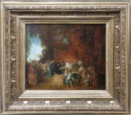CAPITULACIONES DE BODA Y BAILE CAMPESTRE, COPIA DEL ORIGINAL DE ANTOINE WATTEAU