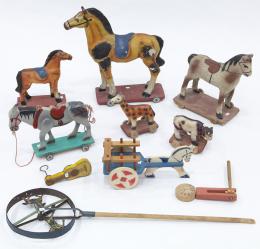 LOTE DE 10 JUGUETES ANTIGUOS DEL PRIMER CUARTO DEL S. XX