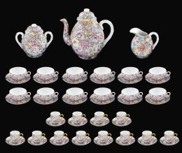 JUEGO DE CAFÉ Y TÉ DE PORCELANA DE MACAO