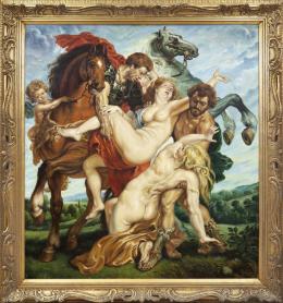 RAPTO DE LAS HIJAS DE LEUCIPO, COPIA DEL ORIGINAL DE RUBENS, S.XX