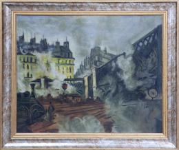 "LE PONT DE L´EUROPE. GARE SAINT-LAZARE" COPIA DE LA OBRA ORIGINAL.