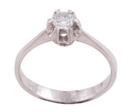 SOLITARIO EN ORO DE 18KT Y DIAMANTE
