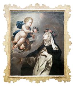 SANTA ROSA DE LIMA, SIGUIENDO MODELOS DE VICENTE BERDUSÁN Y OSORIO (Aragón, 1632​ - Tudela,1697)