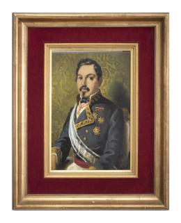 RETRATO MILITAR CON LA BANDA DE LA ORDEN DE CARLOS III