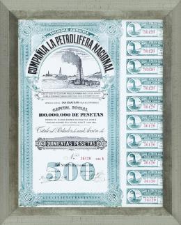 ACCIÓN DE LA COMPAÑÍA PETROLÍFERA NACIONAL. SAN SEBASTIÁN, 1928