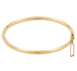 PULSERA CAÑA FINA RÍGIDA EN ORO 18KT