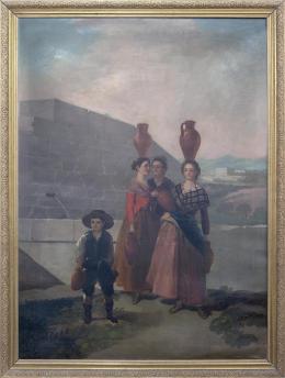 LAS MOZAS DEL CÁNTARO, COPIA DEL ORIGINAL DE FRANCISCO DE GOYA