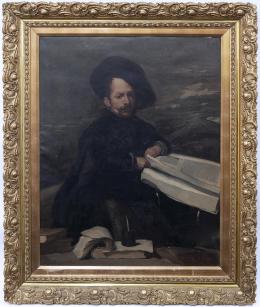 BUFÓN CON LIBROS, COPIA DE ORIGINAL DE DIEGO DE VELÁZQUEZ
