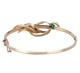 PULSERA EN ORO 18KT Y ESMERALDAS