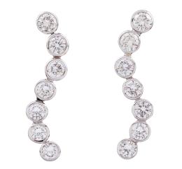 PENDIENTES EN ORO 18KT Y DIAMANTES