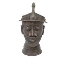 CABEZA EN BRONCE DE EWUARE EL GRANDE, REY DE BENIN