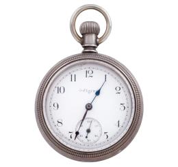 RELOJ LEPINE DE BOLSILLO EN PLATA ELGIN, REMONTOIR