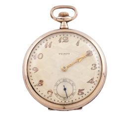 RELOJ LEPINE DE BOLSILLO SUIZO TEMPO EN ORO 9KT, REMONTOIR