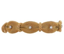 PULSERA EN ORO 18KT Y DIAMANTES