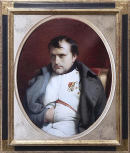 IMPRESIÓN SOBRE LIENZO DE LA OBRA ORIGINAL "NAPOLEÓN EN FONTAINEBLEAU, 1846" DE PAUL DELAROCHE