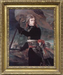 IMPRESIÓN SOBRE LIENZO DE LA OBRA ORIGINAL "NAPOLEÓN BONAPARTE EN EL PUENTE DE ARCOLE" DE ANTOINE-JEAN GROS