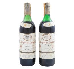 DOS BOTELLAS MARQUÉS DE LEGARDA. RIOJA, GRAN REVERVA 1973