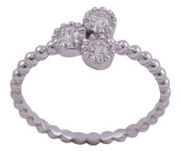 SORTIJA EN ORO 18KT Y DIAMANTES