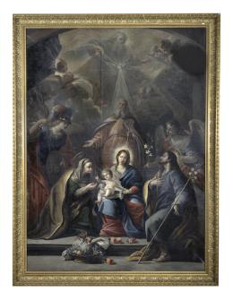 CÁNTICO DE SIMEÓN, CIRCULO DE MIGUEL JACINTO MELÉNDEZ, MADRID CA.1750