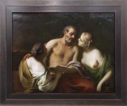 LOT SIENDO EMBRIAGADO POR SUS HIJAS