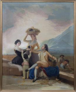 LA VENDIMIA, COPIA DEL ORIGINAL DE FRANCISCO DE GOYA