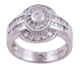 SORTIJA EN ORO 18KT Y DIAMANTES
