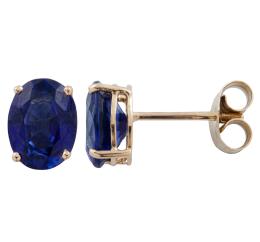 PENDIENTES EN ORO18KT Y ZAFIROS