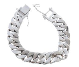 PULSERA DE ESLABÓN CUBANO EN ACERO