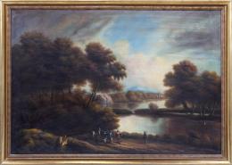 "PASEO A LA ORILLA DE UN RÍO" COPIA DE LA OBRA ORIGINAL DE JACQUES D'ARTHOIS (Bruselas, 1613-Bruselas, 1686)