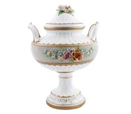 JARRÓN EN PORCELANA CAPODIMONTE