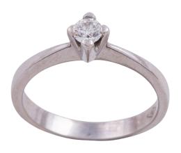 SOLITARIO EN ORO 18KT Y DIAMANTE