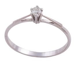 SOLITARIO EN ORO 18KT Y DIAMANTE