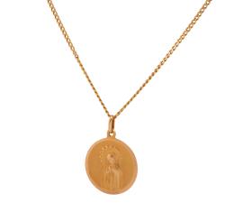 MEDALLA Y CADENA EN ORO 18KT