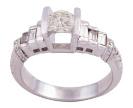 SORTIJA EN ORO 18KT Y DIAMANTES