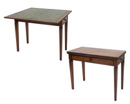 MESA DE JUEGO EN MADERA DE RAÍZ ESTILO INGLÉS