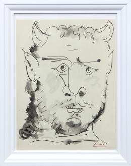 "VISAGE DE FAUNE", BUFFON. PARÍS, 1957
