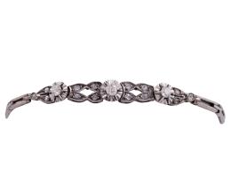 PULSERA VINTAGE EN PLATINO Y DIAMANTES