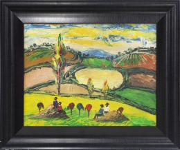 VISTA DE PAISAJE, SEGUIDOR DE BENJAMÍN PALENCIA (S. XX)