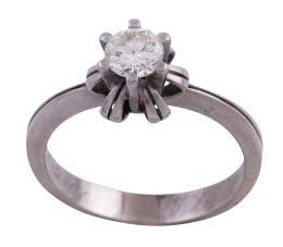 SOLITARIO EN ORO 18KT Y DIAMANTE