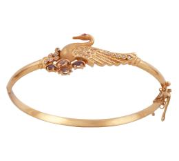 PULSERA EN ORO 18KT, RUBÍES, CIRCONITAS Y AMATISTAS