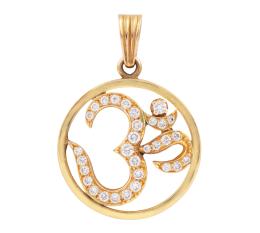 COLGANTE EN ORO 18KT Y DIAMANTES