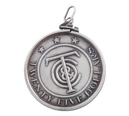 COLGANTE-MONEDA TIFFANY&Co EN PLATA 925