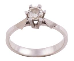 SOLITARIO EN ORO 18KT Y DIAMANTE