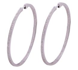 PENDIENTES DE ARO EN ORO 18KT Y DIAMANTES