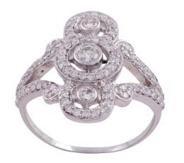 SORTIJA EN ORO 18KT Y DIAMANTES