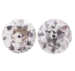 DOS DIAMANTES TALLA BRILLANTE ANTIGUA DE PESO APROX 0.27CT Y 0.31CT